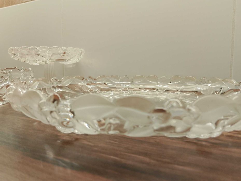 HS Walther Glas Carmen Flower zestaw 6 szt patera talerz miska