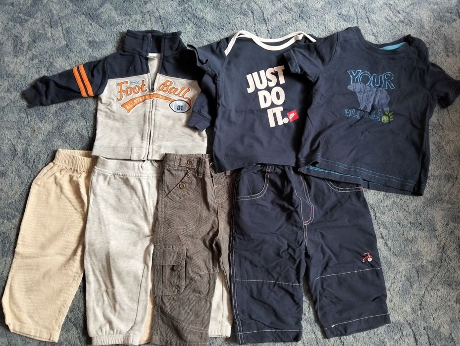 Zestaw ciuszków dla chłopca na 9-12 miesięcy