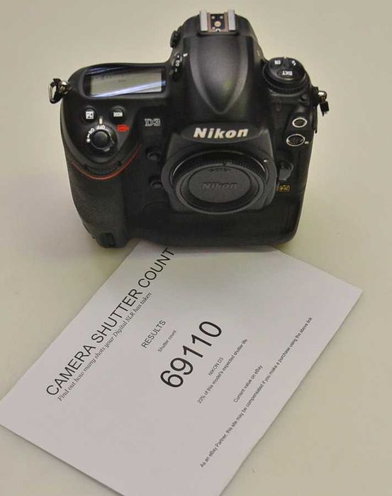 Lustrzanka Nikon D3 korpus Tylko 69110 zdjęcia! Gwarancja!