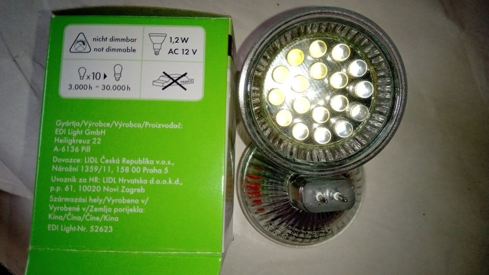 Lâmpada de LED AC 12 volts GU 5,3 / MR 16