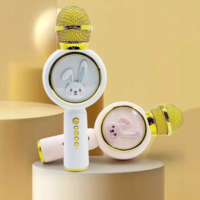 MIKROFON GŁOŚNIK bezprzewodowy do KARAOKE bluetooth dla dzieci PREZENT