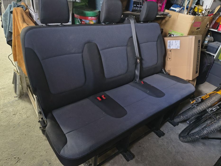 Kanapa Fotel 3 Rząd Opel Vivaro Renault Trafic