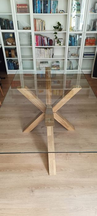 Mesa de jantar em vidro JYSK 2x1mt