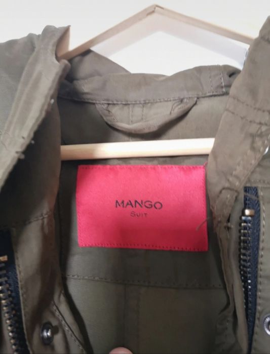 Parka kurtka zimowa Mango khaki rozmiar M