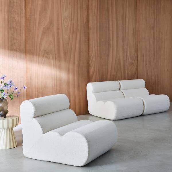 Nova Boucle sofa modular 3 lugares