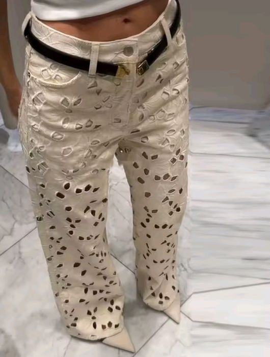 Джинси труби літні на Л розмір