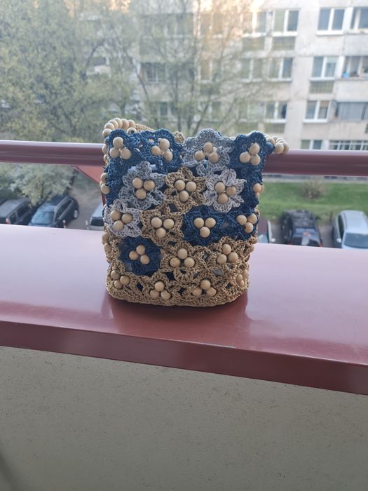 Torba ze sznurka na szydelku