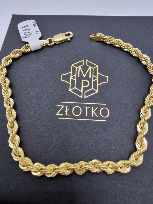 Bransoletka KORDEL złoto 585 14k