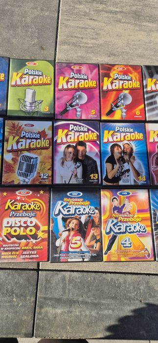 Zestaw 45 płyt cd karaoke retro śpiewanie