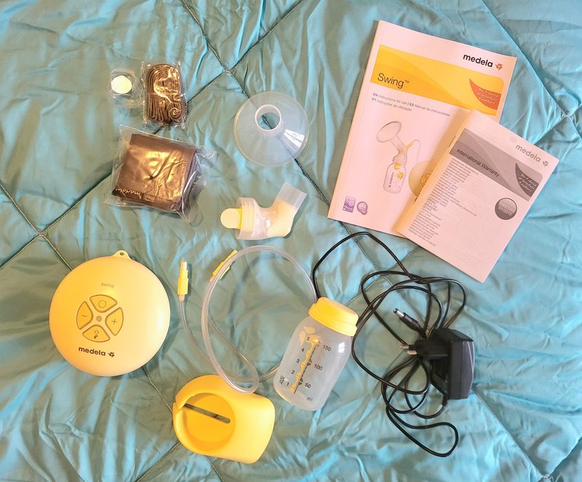 Bomba extração leite materno Medela Swing + duas ofertas