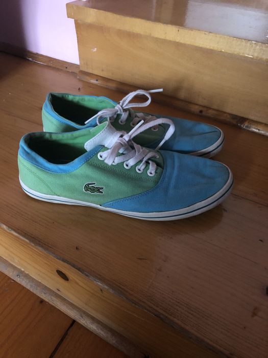 Trampki lacoste zielono niebieskie