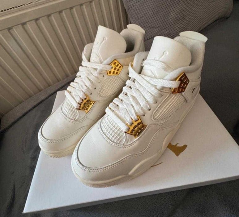 Jordan 4 cale biale meskie buty sportowe jordan modne 36-46