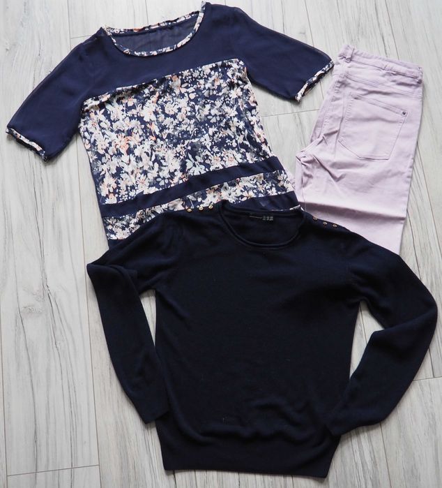Atmosphere sweter, next bluzka i h&m spodnie 38 m