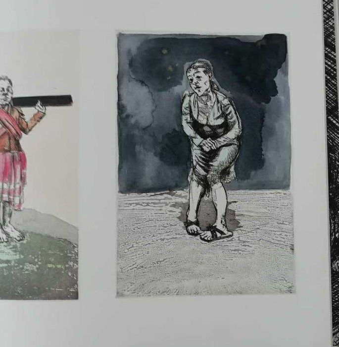Paula Rego, Água Forte Colorida à mão e águatinta