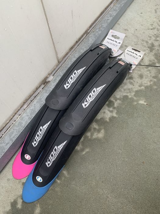 Błotniki rowerowe 20” rower dziecięcy plastikowe czarne zestaw komplet