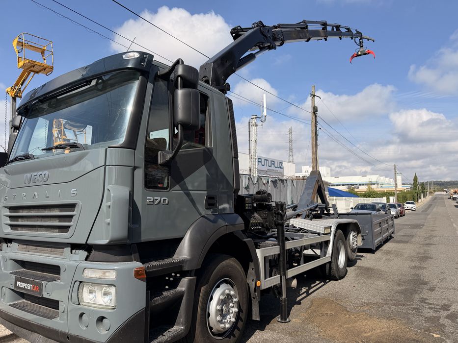 IVECO STRALIS GRUA PK16500 AMPLIRROLL APENAS 239.000km ##OPORTUNIDADE#