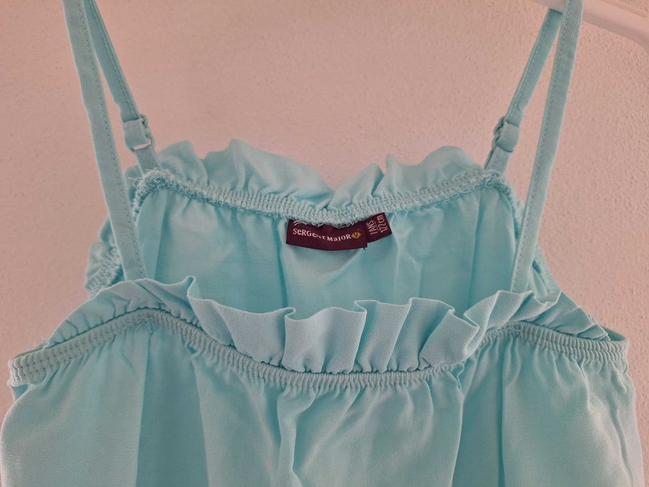 Camisola de alças, turquesa