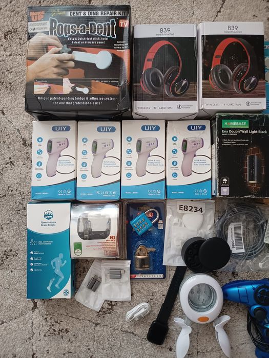 Karton mix elektroniki i różnych akcesorii - uszkodzone