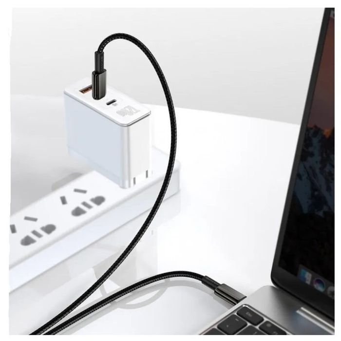 Кабель з чіпом Baseus 100W Type-C to Type-C 2Метр Швидка Зарядка USB-C