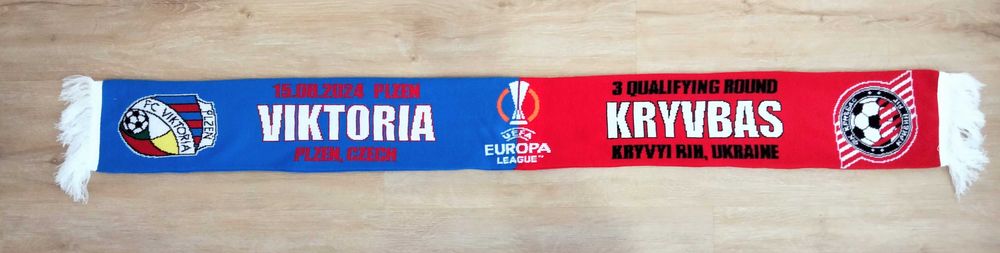 Шарф "Кривбас" Кривий Ріг - "Вікторія" Плзень 2024 08 08