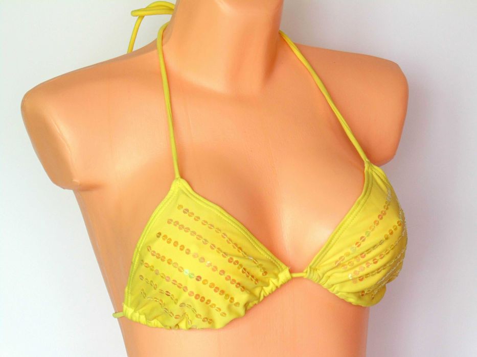 Matalan Retail miękki żółty z cekinami kąpielowy S / M