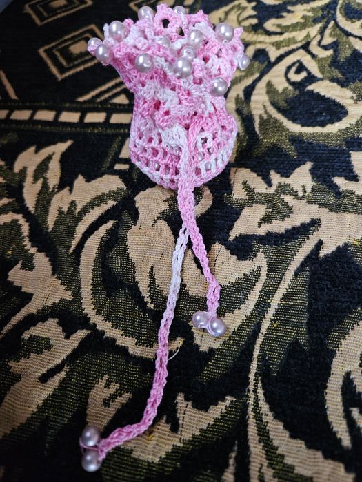 Bolsinha em crochet com terços Desconto 50%