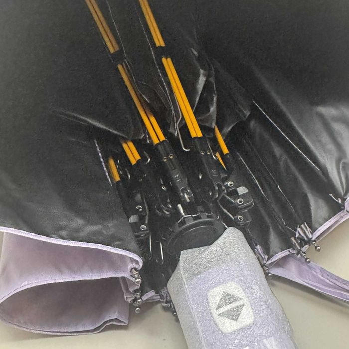 Duży składany automatyczny parasol fioletowy