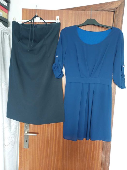 Vestidos e macacões e biquini novos