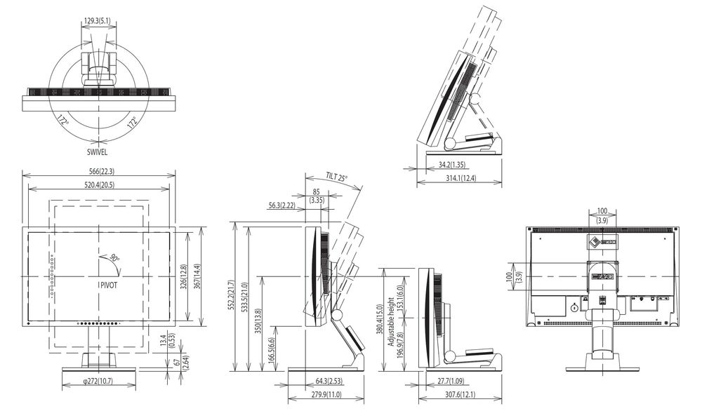 Monitor EIZO FlexScan S2231W - 22"