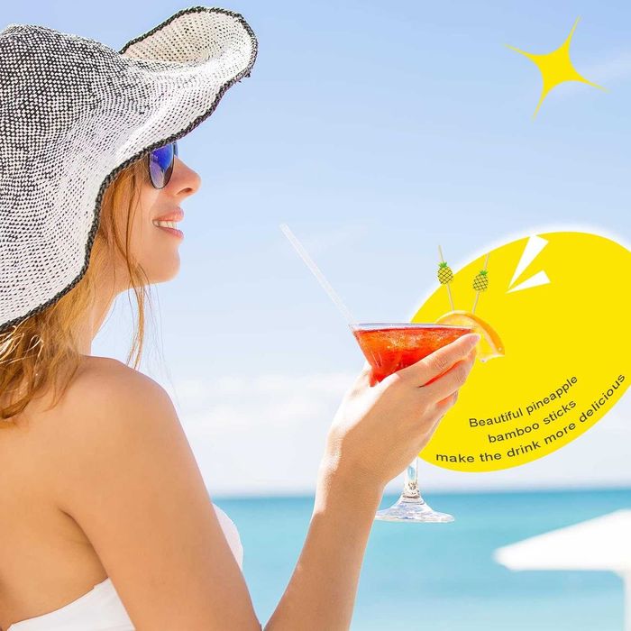 Ozdobne wykałaczki bambusowe 100 szt ananas