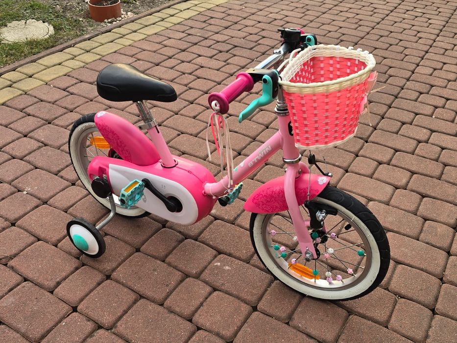 Rowerek dziecięcy BTWIN dla dziewczynki 14 cali