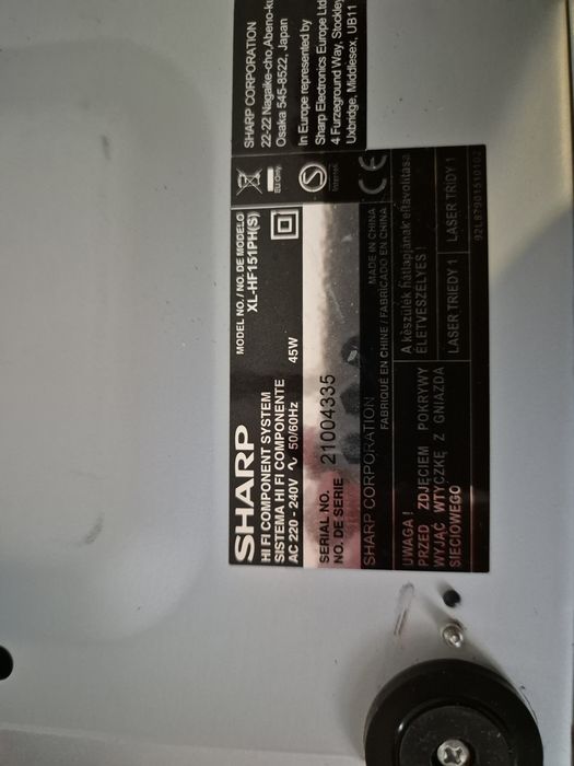 Wieża sharp xlhf151ph