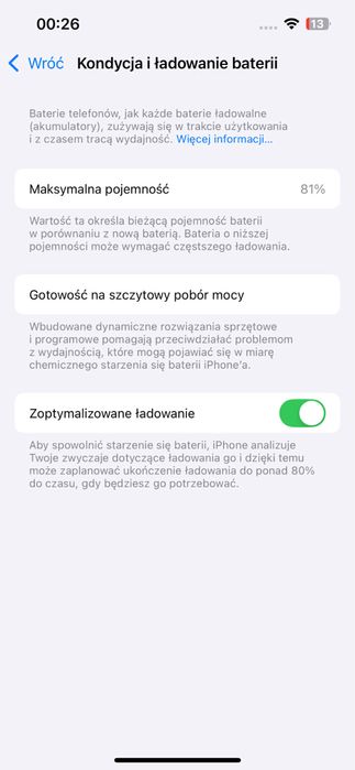Iphone 13 128 GB - używany