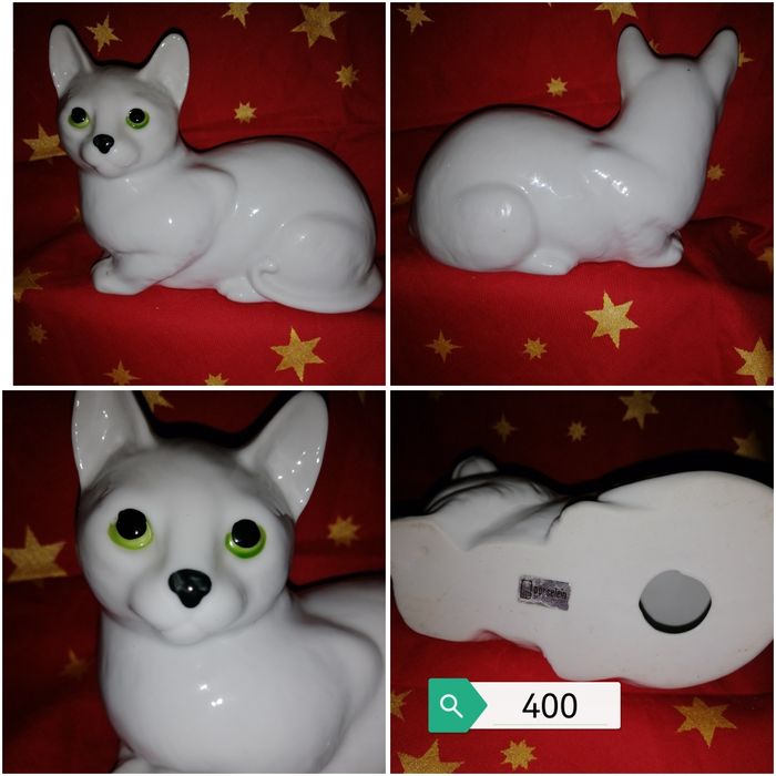 Винтажные фарфоровые статуэтки- кошки, собачки. Фигурки.