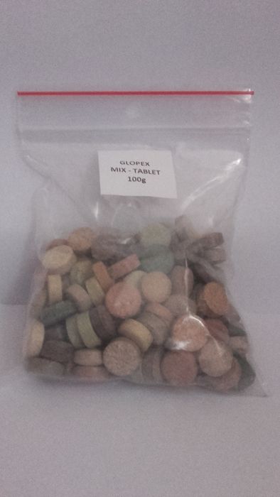GLOPEX MIX tabletki - pokarm dla ryb i krewetek