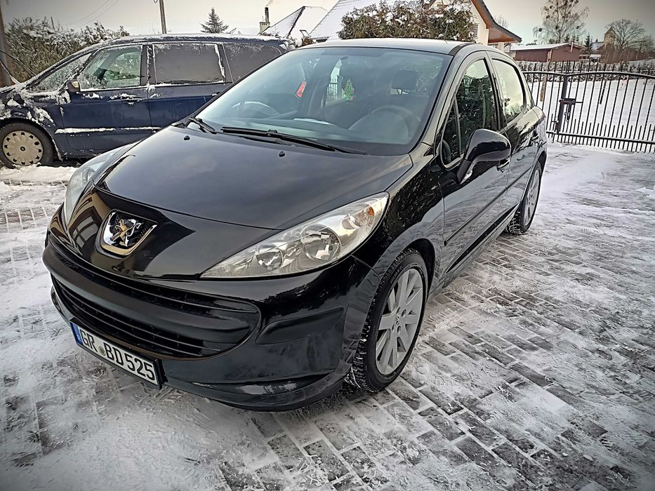 Peugeot 207 1,4 benzyna 95KM! Z Niemiec! Zarejestrowany! 2008r. CZARNY