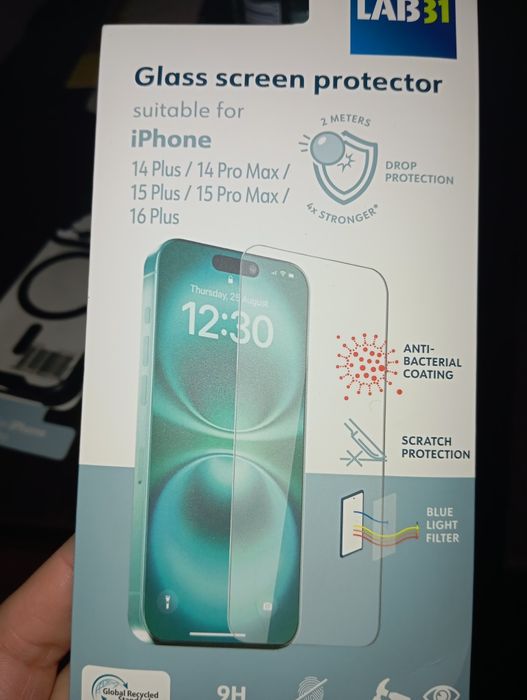 Szkło ochronne iPhone 14 plus, 14 pro max, 15 plus, 15 pro max, 16 plu