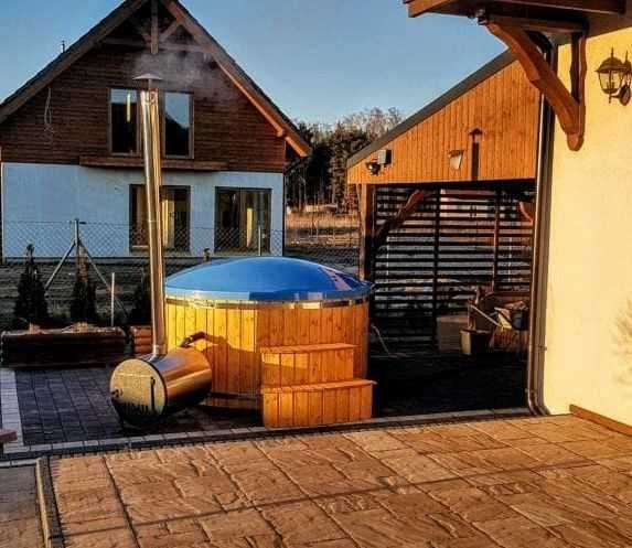 Nowa powystawowa balia ogrodowa z piecem zewnętrznym