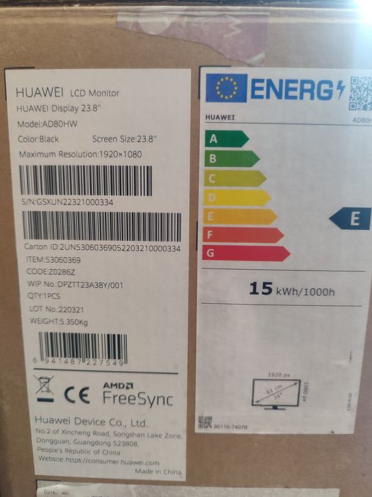 Monitor HUAWEI AD80HW (23.8'' - 75Hz - Full HD - IPS)