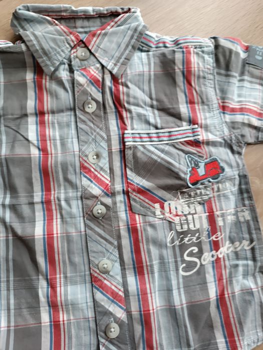 Elegancka koszula z krótkim rękawem rozm. 74