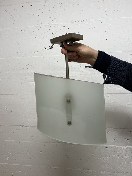 Candeeiro vidro baço