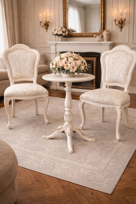 Вишуканий комплект - столик і 2 стільця. Італія.