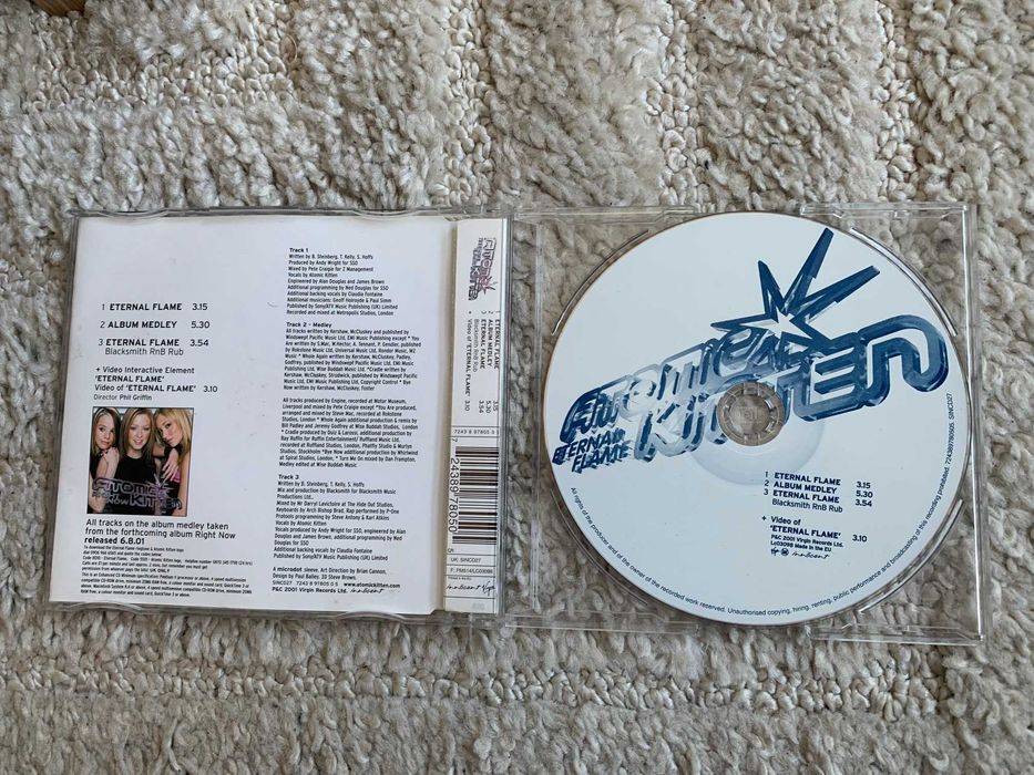 Atomic Kitten - Eternal Flame singiel CD 2001