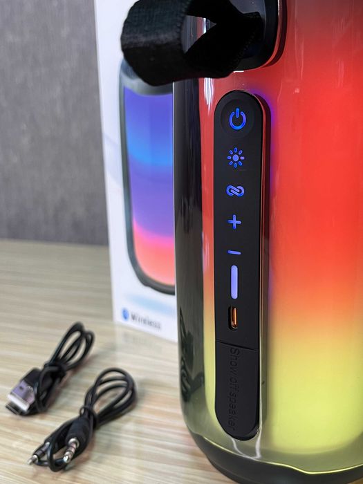 Беспроводная Bluetooth колонка Pulse 5 с подсветкой 20 Вт | микрофон