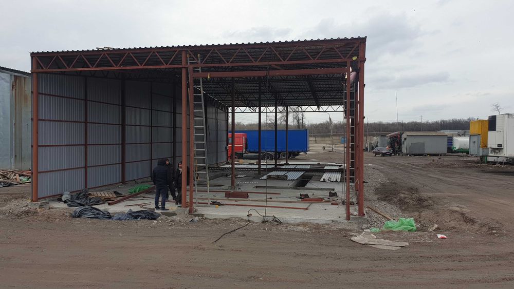 Ангары Склады Зернохранилища от 2000 грн. Каркасные Арочные