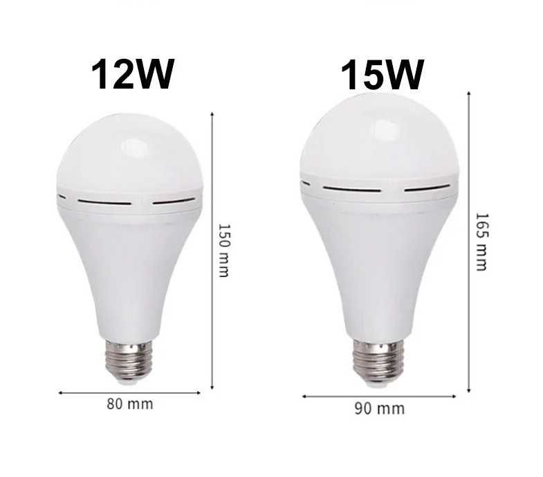 Лампа аккумуляторная   Е27, 12W, 15W, 6000К