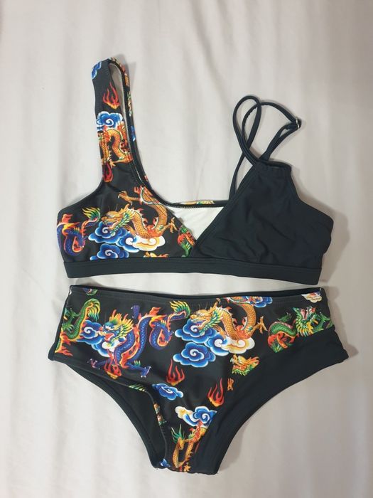 Strój kąpielowy bikini smoki
