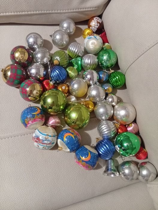 Natal - Conjunto de Diversas bolas de Natal