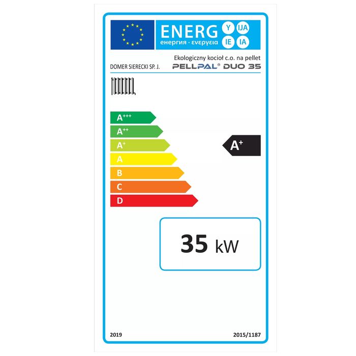 Kocioł na Pellet 35 KW - 5 KLASA ECODESIGN A+ dotacja