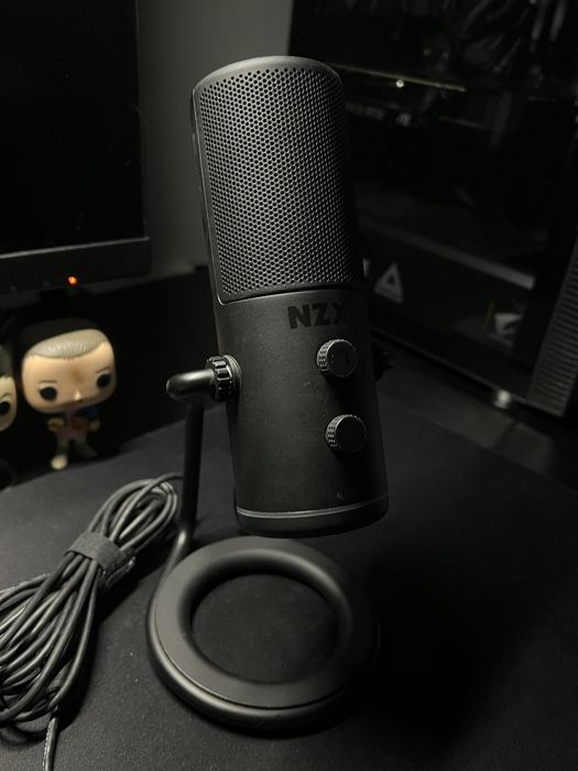 Microfone USB NZXT Capsule completo com base